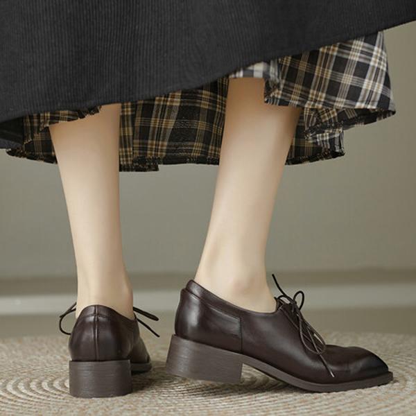 Luxurious Handmade Leather Women’s Shoes: Exquisite Craftsmanship and Elegance(Edfmr7253)