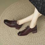 Luxurious Handmade Leather Women’s Shoes: Exquisite Craftsmanship and Elegance(Edfmr7253)
