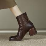 Luxurious Handcrafted Leather Women's Shoes - Elegance Redefined(Edfmr7063)