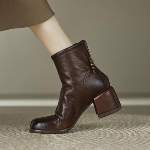 Luxurious Handcrafted Leather Women's Shoes - Elegance Redefined(Edfmr7063)