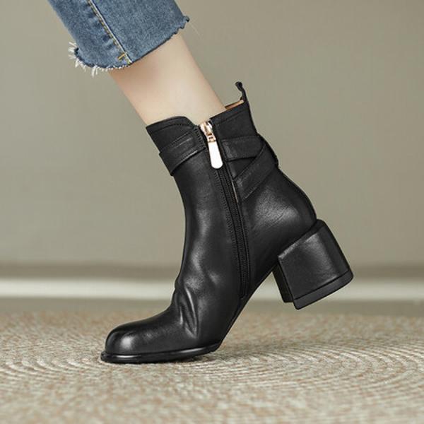 Handcrafted Leather Women’s Shoes: A Touch of Elegant Luxury(Edfmr7065)