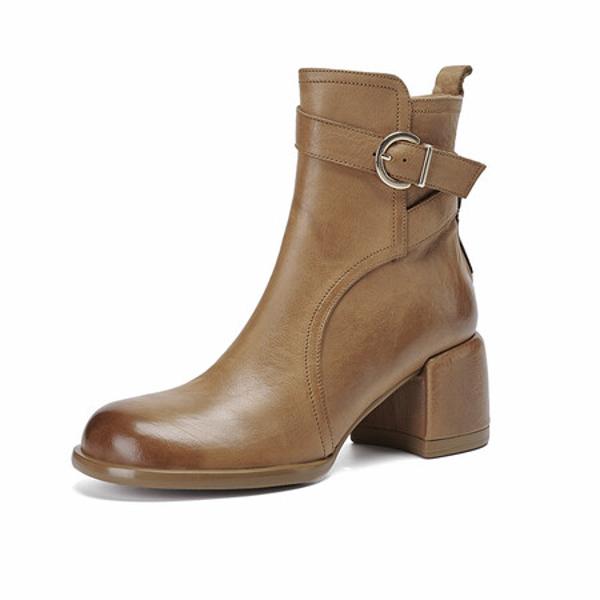 Handcrafted Leather Women’s Shoes: A Touch of Elegant Luxury(Edfmr7065)