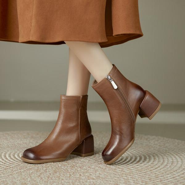 Handcrafted Luxury Leather Women's Shoes - Elegance Redefined(Edfmr7061)