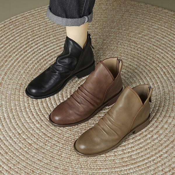 Exquisite Handmade Leather Women's Shoes: Luxury and Elegance Crafted(Edfmr7137)