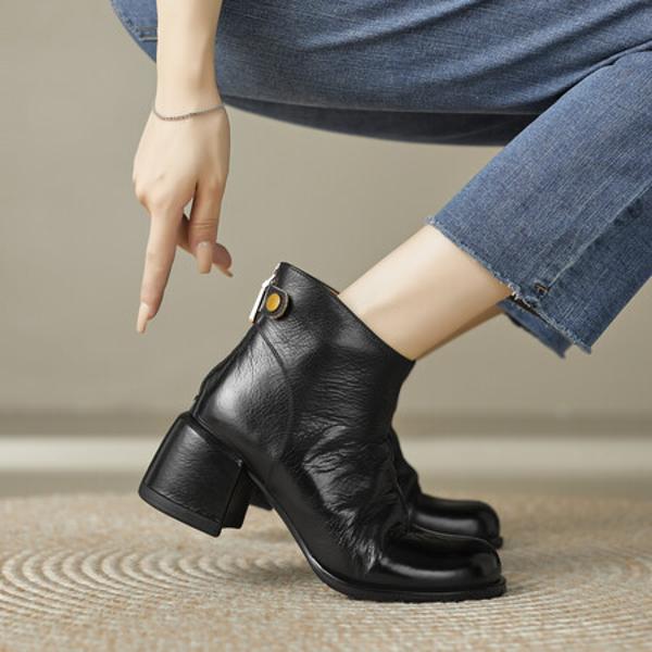 Exquisite Handcrafted Leather Women's Shoes: Elegance Meets Luxury(Edfmr7069)