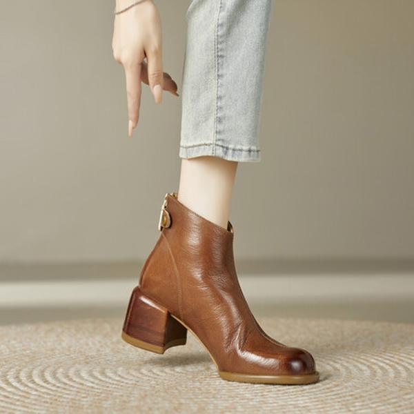 Exquisite Handcrafted Leather Women's Shoes: Elegance Meets Luxury(Edfmr7069)