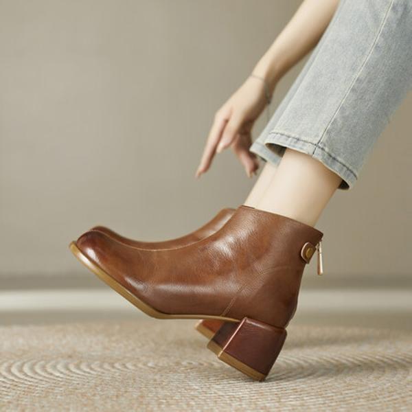 Exquisite Handcrafted Leather Women's Shoes: Elegance Meets Luxury(Edfmr7069)