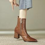 Elegant Handcrafted Leather Women's Shoes - Luxurious Quality(Edfmr6875)