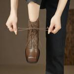 Crafted Elegance: Premium Handmade Leather Women's Shoes for the Discerning Taste(Edfmr7262)