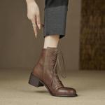 Handcrafted Luxury Leather Women's Shoes: Elegance Defined(Edfmr7225)