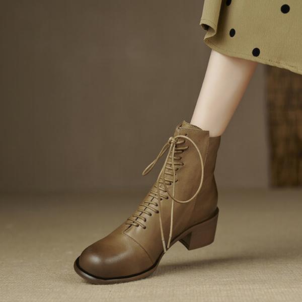 Handcrafted Luxury Leather Women's Shoes: Elegance Defined(Edfmr7225)