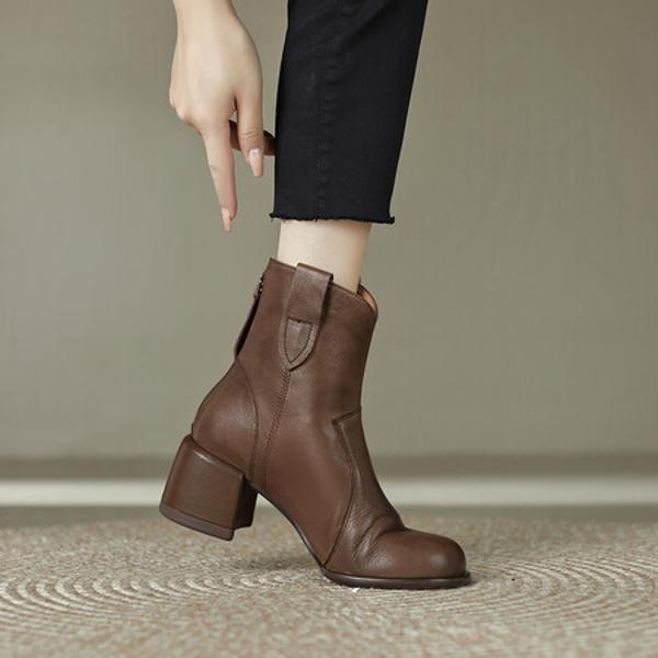 Handcrafted Luxury Genuine Leather Women's Shoes - Exquisite Craftsmanship & Timeless Elegance(Edfmr7068)