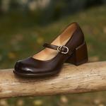 Handcrafted Luxury Leather Women's Shoes - Elegance in Every Stitch(Edfmr7323)