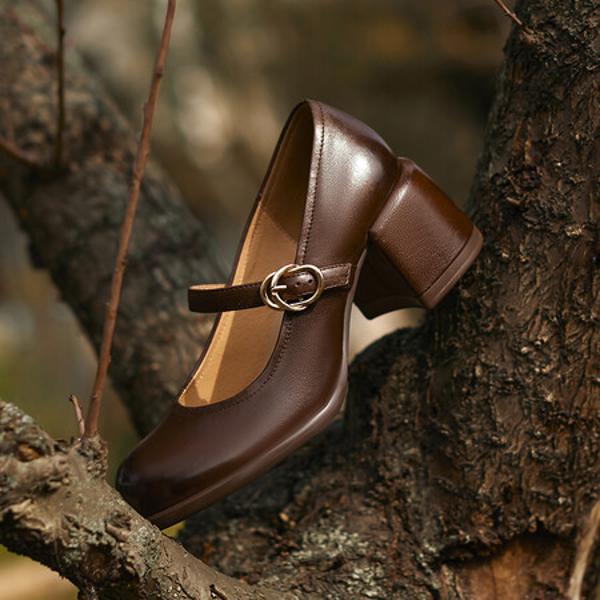 Handcrafted Luxury Leather Women's Shoes - Elegance in Every Stitch(Edfmr7323)