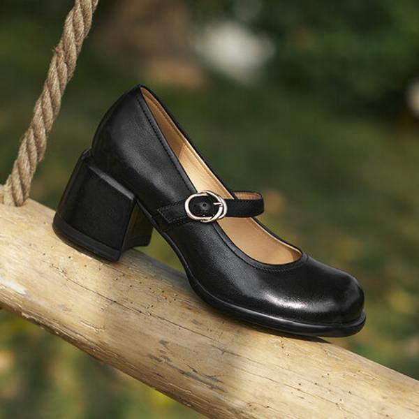 Handcrafted Luxury Leather Women's Shoes - Elegance in Every Stitch(Edfmr7323)