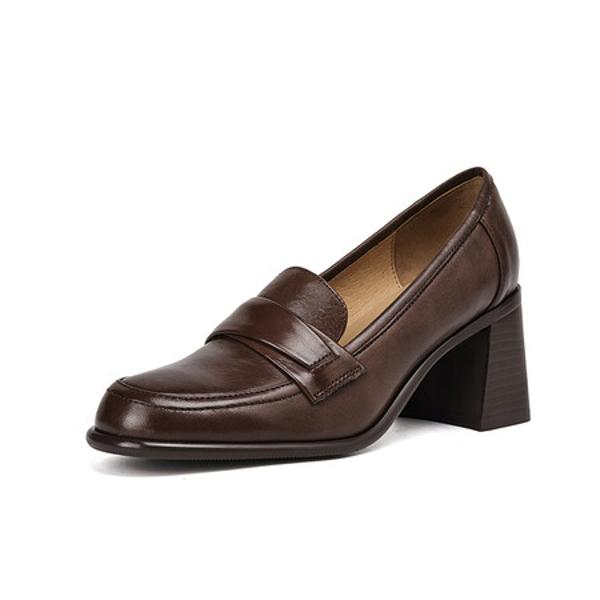 Elegantly Crafted Luxury Genuine Leather Heels(Edfmr7395)