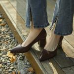 Handcrafted Luxury Leather Women’s Shoes for Elegant Style(Edfmr7353)