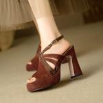 Luxury Handmade Genuine Leather Women's Shoes - Elegance Perfected(Edfmr7693)