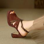 Luxury Handmade Genuine Leather Women's Shoes - Elegance Perfected(Edfmr7693)