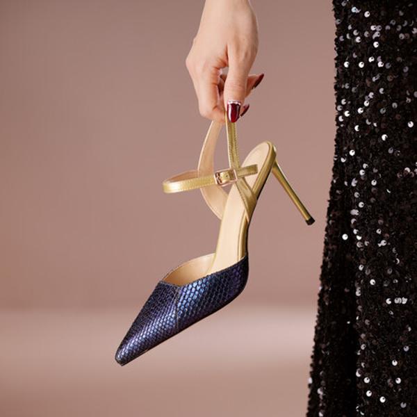 Handcrafted Leather Women's Shoes: Luxury, Elegance, Quality(Edfmr-8020)