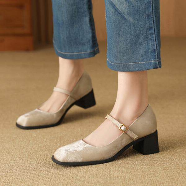 Handcrafted Genuine Leather Women's Shoes: Luxurious Elegance & Quality(Edfmr7677)