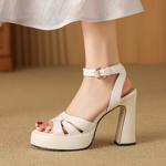 Exquisite Handmade Leather Women's Shoes: Elegance in Every Stitch(Edfmr769-2)