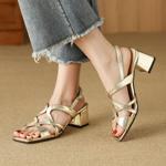 Handcrafted Luxury Leather Women's Shoes for Elegance(Edfmr768-5)