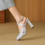 Handcrafted Leather Women's Shoes: Luxury and Elegance Redefined(Edfmr775-1)