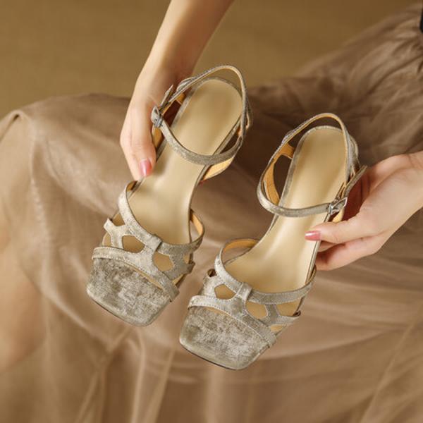 Luxury Genuine Leather Handmade Women's Shoes Elegance(Edfmr777-2)