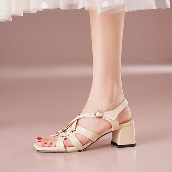 Handcrafted Genuine Leather Women's Shoes - A Fusion of Elegance and Luxury(Edfmr768-6)