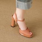 Exquisite Handcrafted Genuine Leather Women’s Shoes: Luxury Meets Artistry(Edfmr7815)