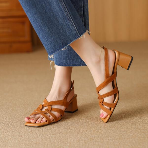 Exquisite Leather Handcrafted Women's Shoes: Luxury, Quality, Elegance(Edfmr768-8)