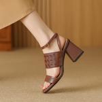 Handcrafted Genuine Leather Women's Shoes - Elegant Luxury with Artisan Quality(Edfmr780-5)