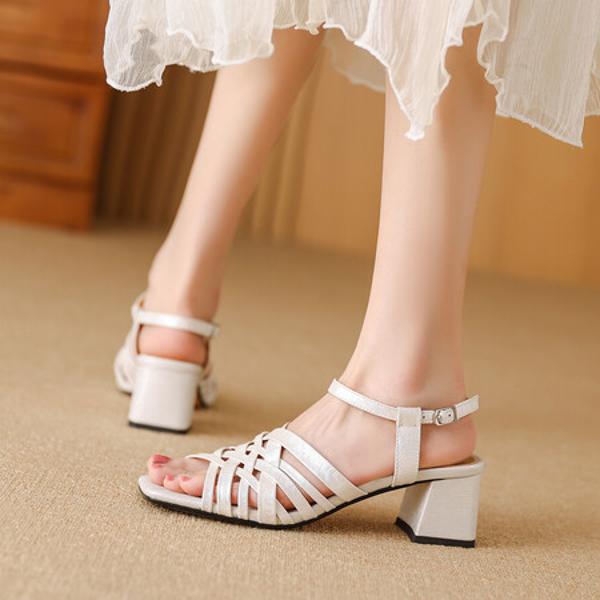 Elegant Handcrafted Genuine Leather Women's Shoes: Luxury in Every Stitch(Edfmr7687)