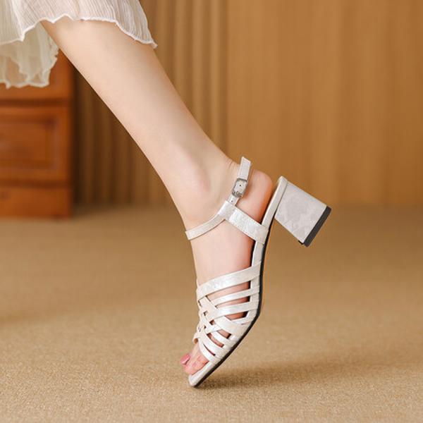 Elegant Handcrafted Genuine Leather Women's Shoes: Luxury in Every Stitch(Edfmr7687)