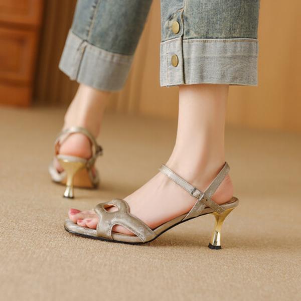 Handcrafted Leather Women’s Shoes - Luxury Elegance(Edfmr779-1)