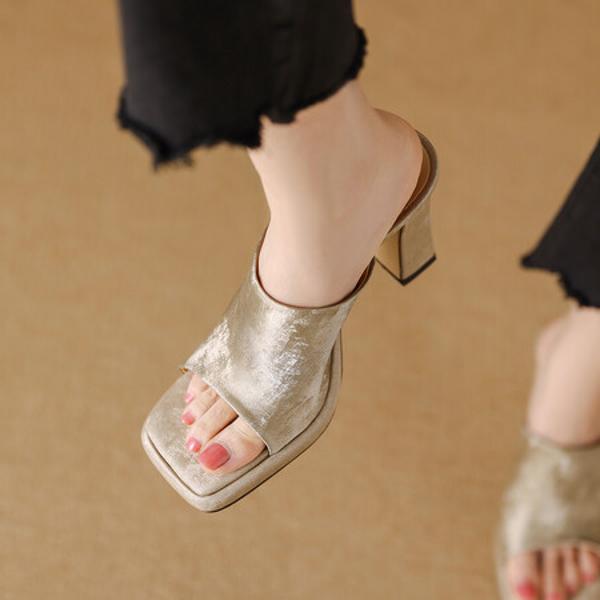 Luxurious Handcrafted Genuine Leather Women's Shoes(Edfmr7828)