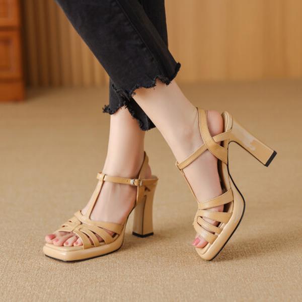 Handcrafted Genuine Leather Women's Shoes: Luxurious Elegance in Every Stitch(Edfmr782-1)