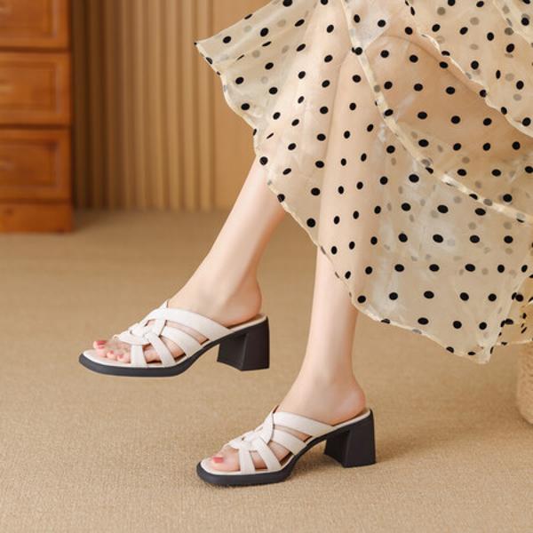 Luxury Handcrafted Leather Shoes for Elegant Women(Edfmr771-9)