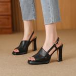 Handcrafted Luxury Leather Women's Shoes - Elegant Craftsmanship(Edfmr781-2)