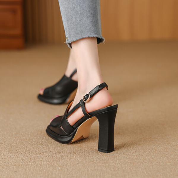 Handcrafted Luxury Leather Women's Shoes - Elegant Craftsmanship(Edfmr781-2)