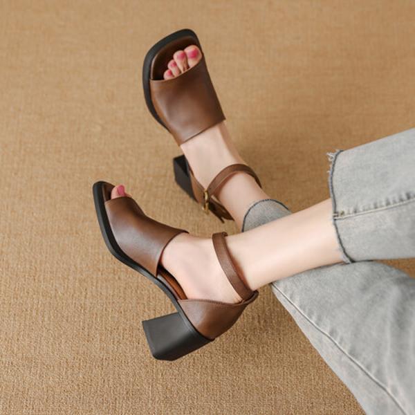 Handcrafted Leather Women's Shoes: Luxurious Elegance(Edfmr771-6)