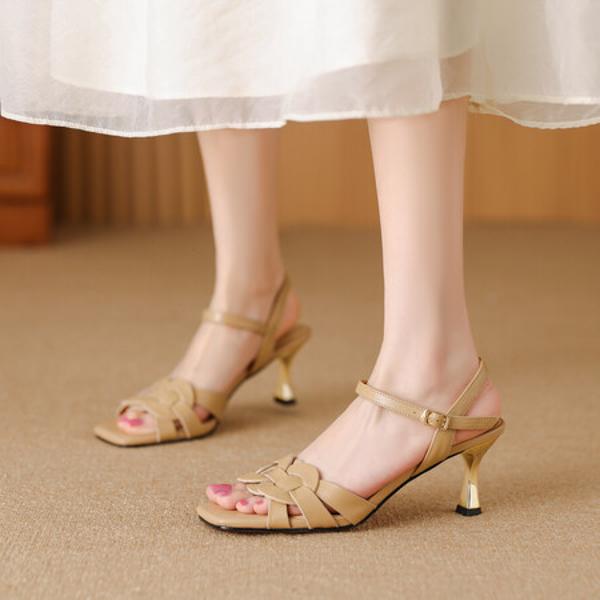 Exquisite Handcrafted Leather Women's Shoes for Elegance(Edfmr779-8)