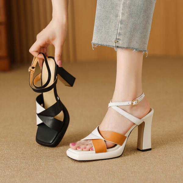 Exquisite Handcrafted Leather Women's Shoes: A Luxurious Blend of Artistry and Quality(Edfmr782-5)