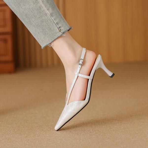 Elegantly Crafted High-End Genuine Leather Handmade Women's Shoes(Edfmr783-3)