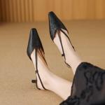 Elegantly Crafted High-End Genuine Leather Handmade Women's Shoes(Edfmr783-3)