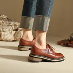 Luxurious Handcrafted Genuine Leather Women's Shoes for Elegance(Edfmr7933)