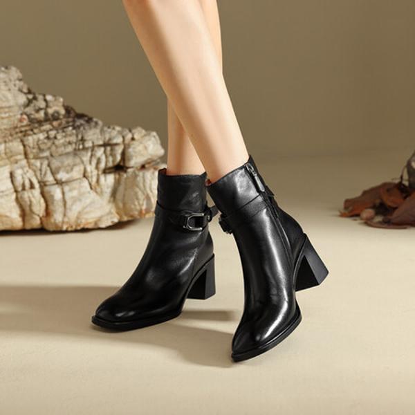 Handcrafted Luxury Leather Women's Shoes(Edfmr796-3)