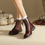 Exquisite Handmade Leather Women's Shoes of Luxury(Edfmr795-1)