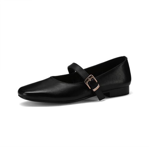 Handcrafted Luxury Leather Ballet Flats for Timeless Elegance(Edfmr789-1)